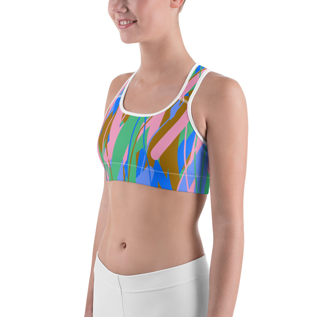 Ann Gertrude "Fields of Passion" Sports Bra  