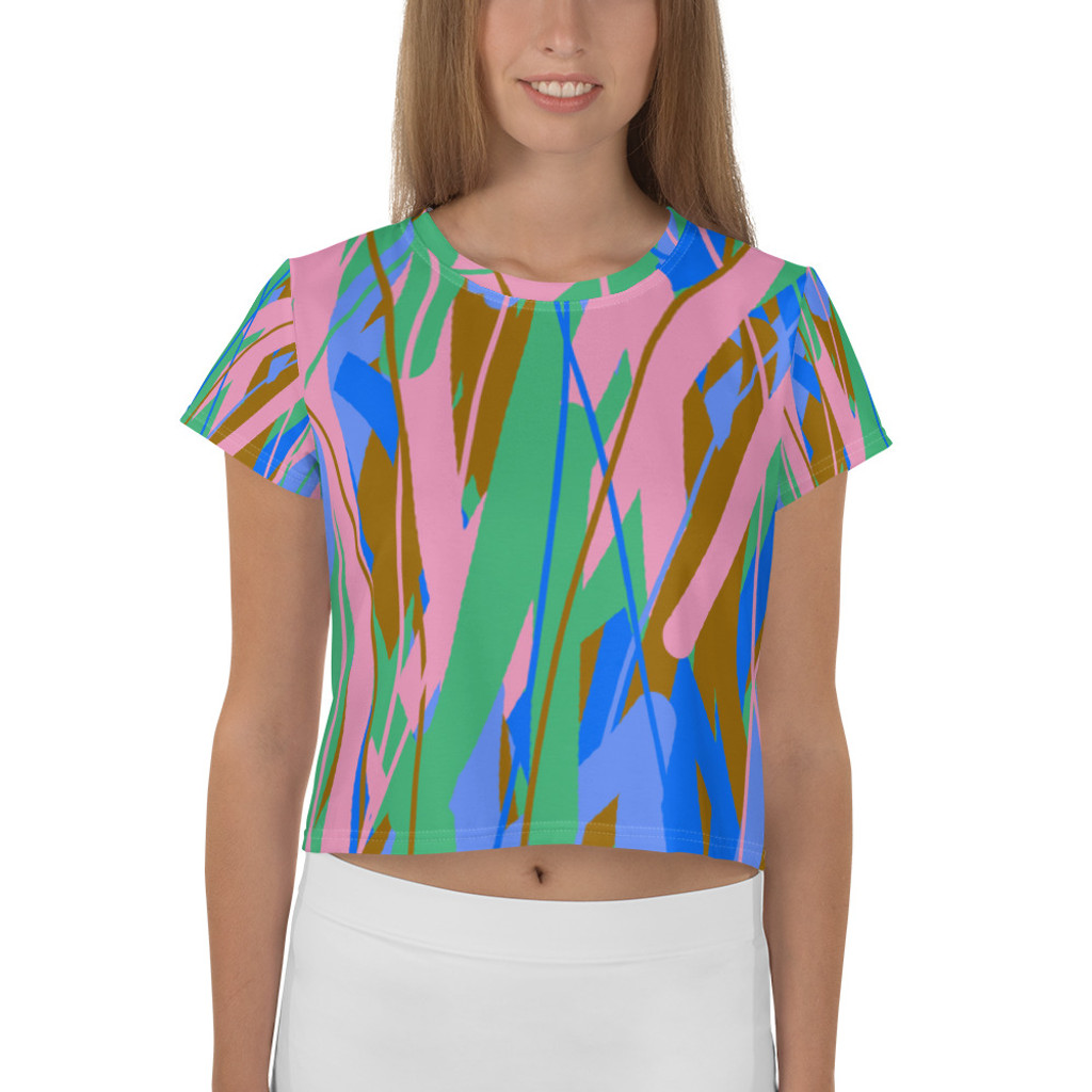 Ann Gertrude "Fields of Passion" Crop Tee