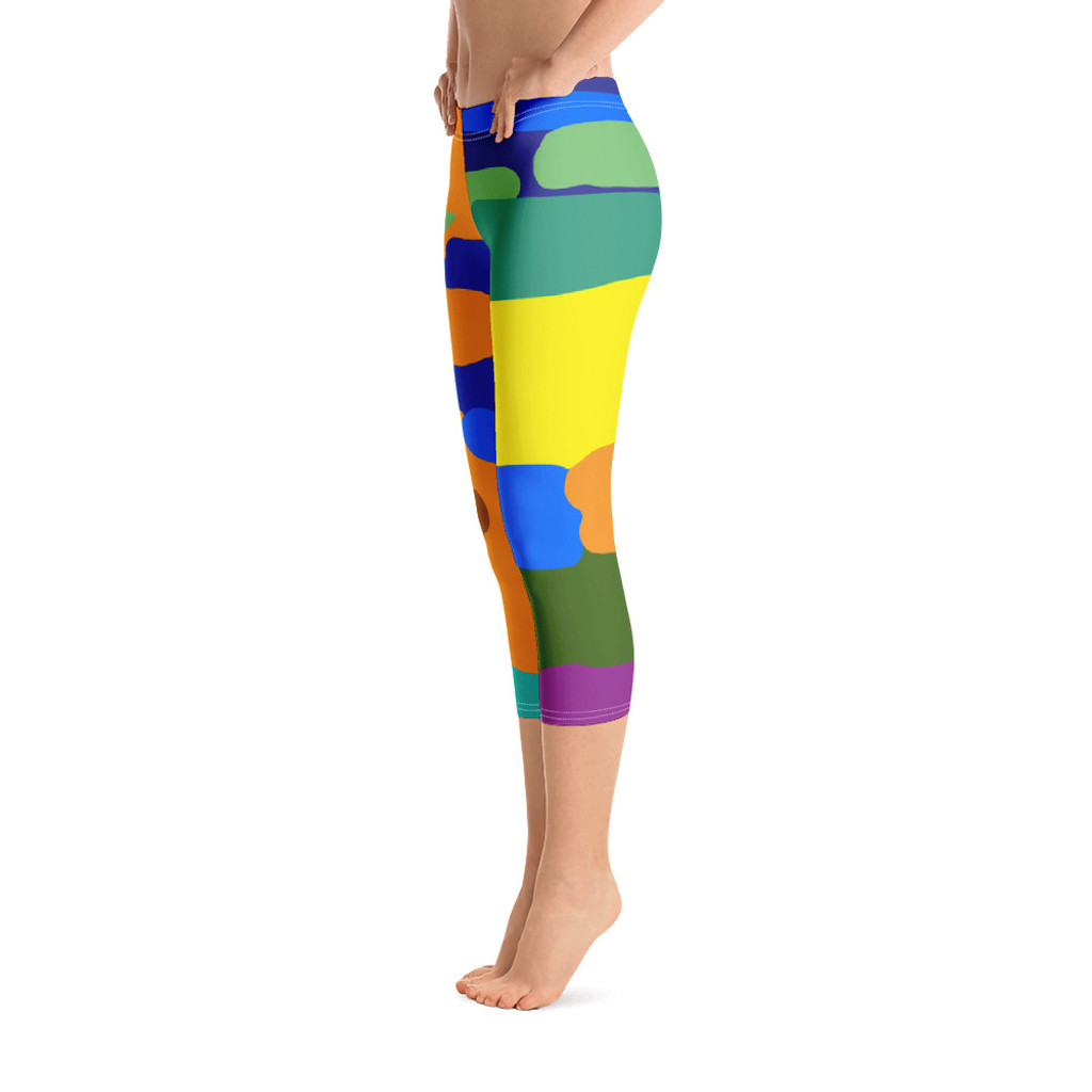 Ann Gertrude "Wild" Low Rise Capri Legging 