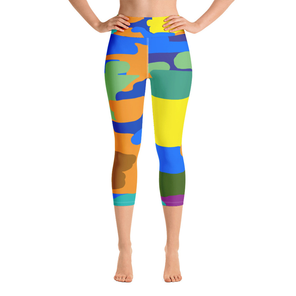 Ann Gertrude "Wild" Yoga Capri Legging with Pocket