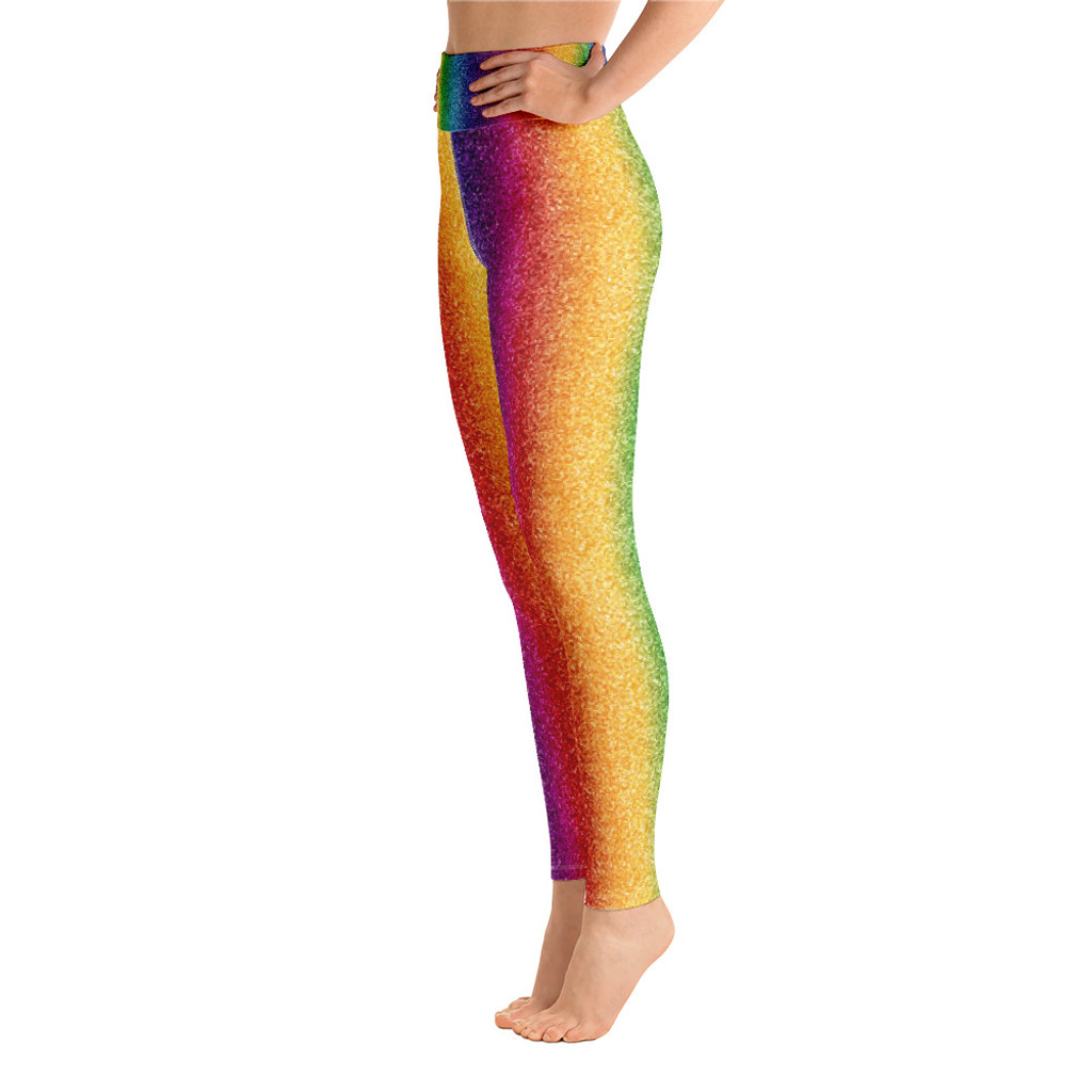 Ann Gertrude "Rainbow Shimmer" Yoga Legging with Pocket