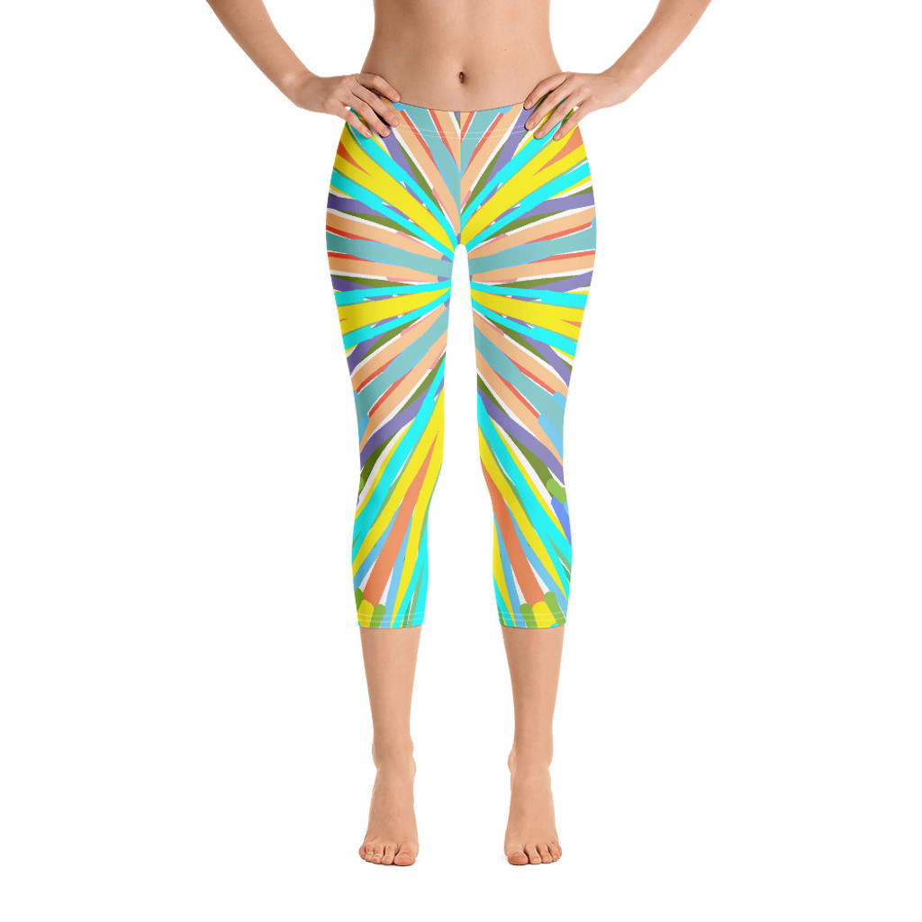 Ann Gertrude "Twilight" Low Rise Capri Legging 