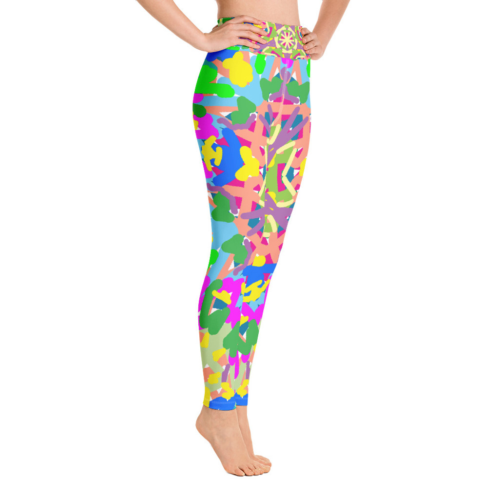 Ann Gertrude "Graffiti I" Yoga Legging with Pocket