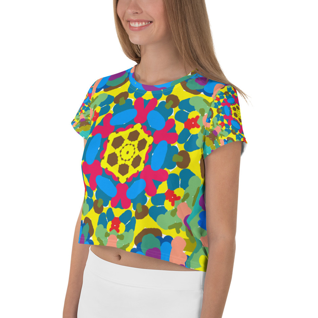 Ann Gertrude "Graffiti II" Crop Tee