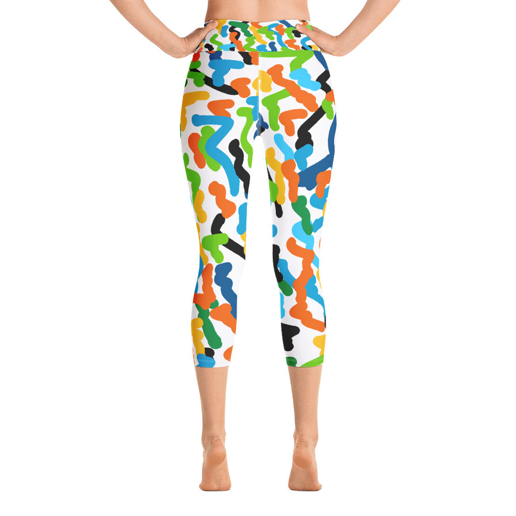 Ann Gertrude "Party Favors" Yoga Capri Legging with Pocket