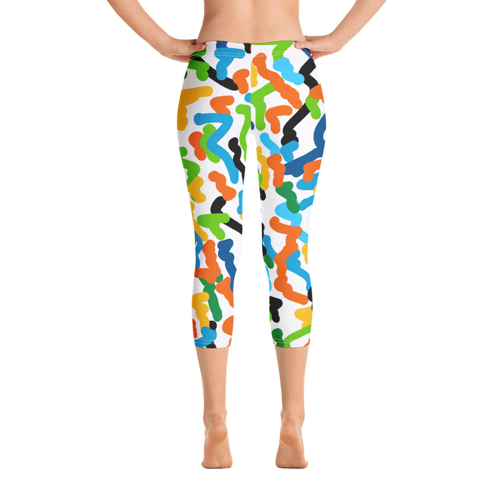 Ann Gertrude "Party Favors" Low Rise Capri Legging