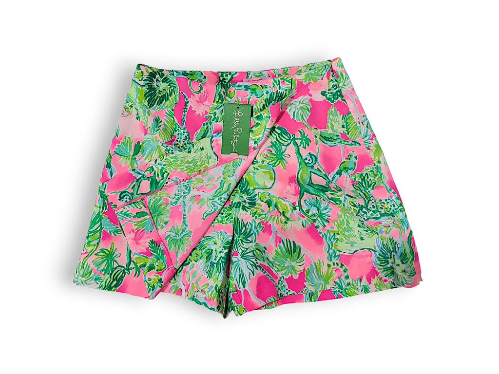 Lilly Pulitzer Raz Berry Catty Shack Cassia Skort - New