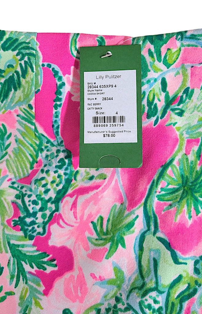 Lilly Pulitzer Raz Berry Catty Shack Cassia Skort - New