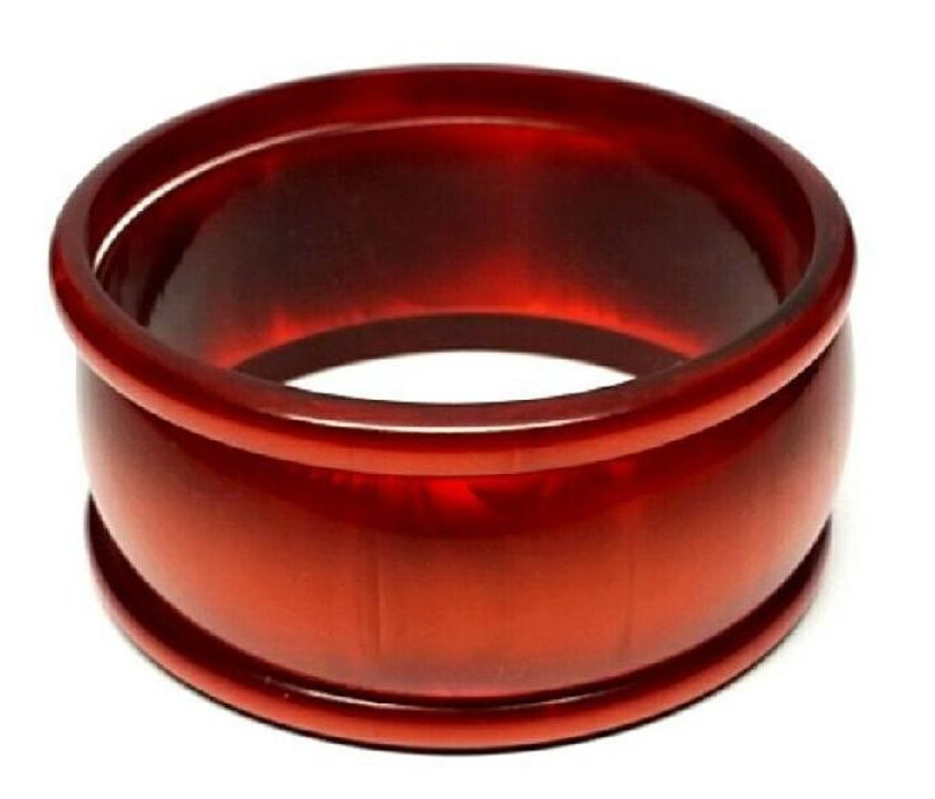 Bakelite Root Beer Soda Stack Bangle Bracelet Set - Vintage