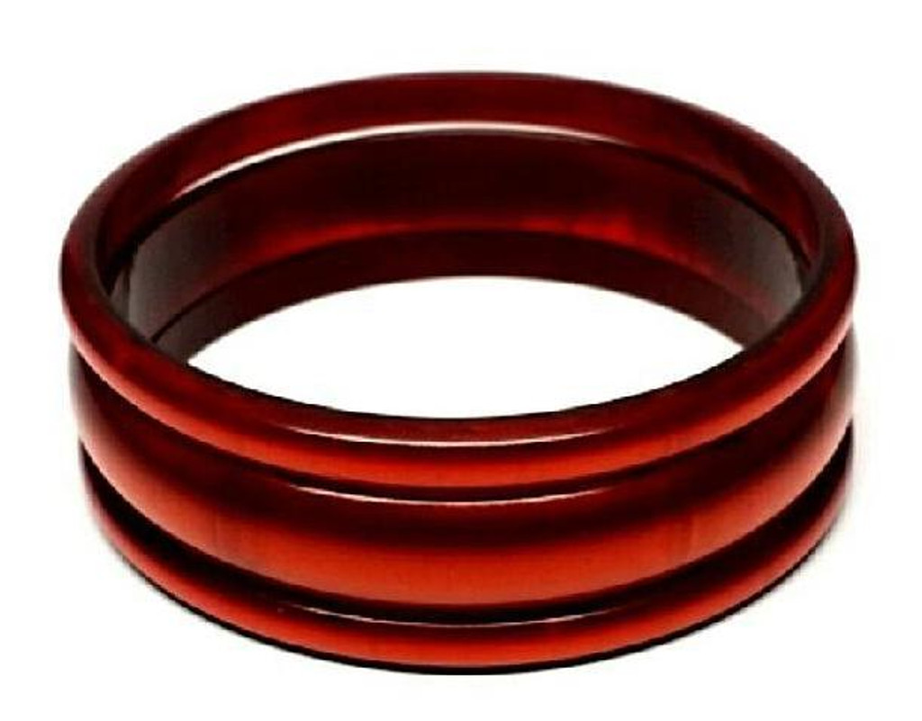 Bakelite Root Beer Soda Stack Bangle Bracelet Set - Vintage