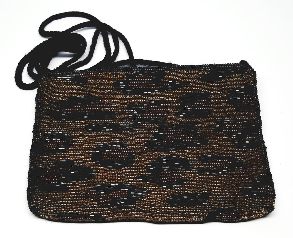 Q&A Cheetah Beaded Purse - Vintage Deadstock