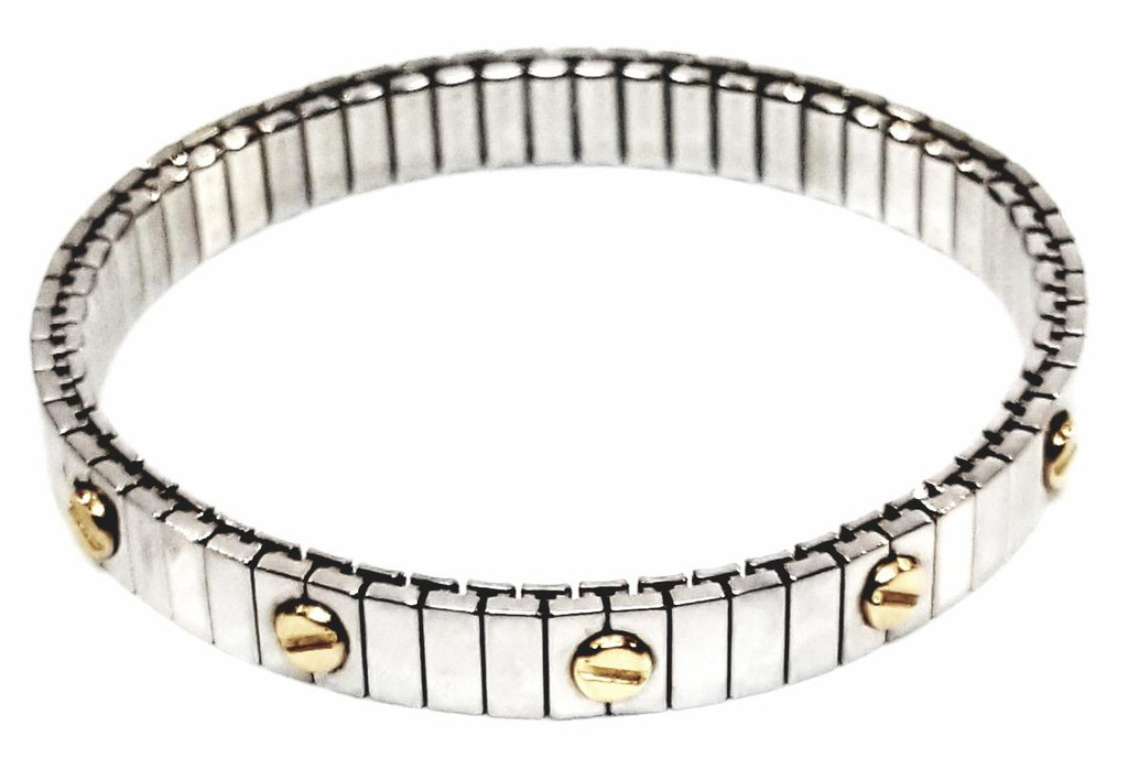 Five 18K Gold Screws embedded in bracelet