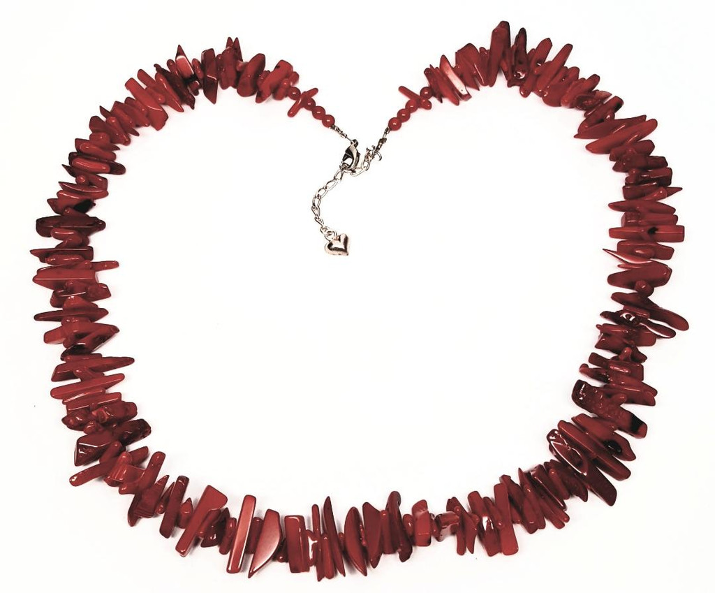 Red Coral Branch Graduated Necklace - Vintage