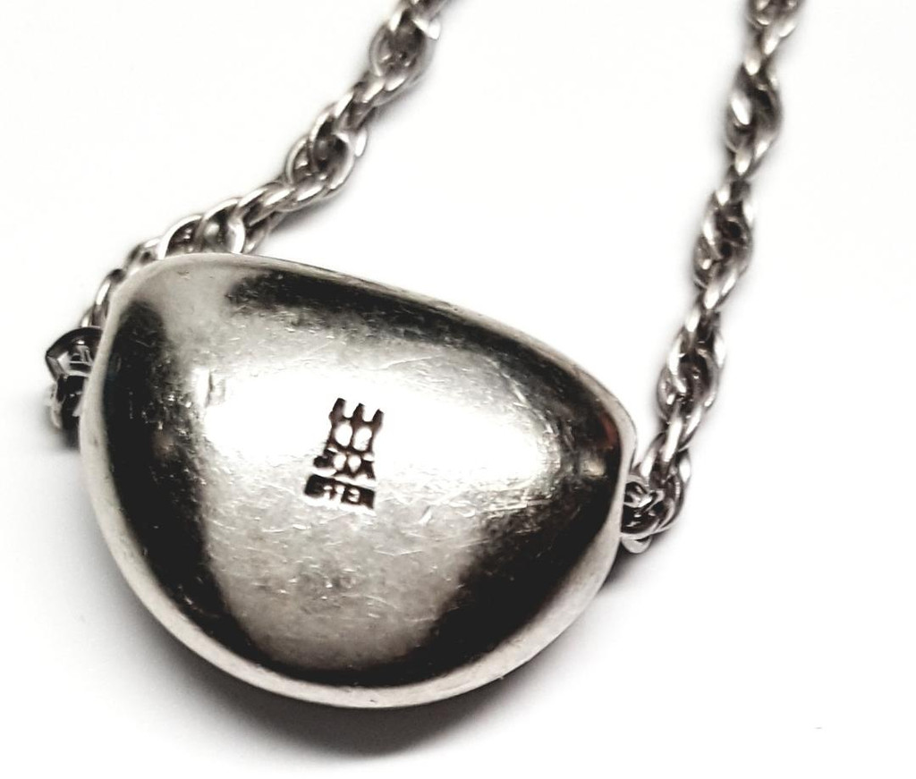 James Avery Solid Heart Pendant Rope Necklace Vintage thethingsyouwear