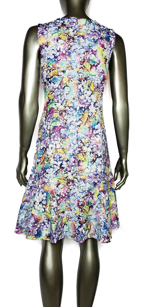 Betsey Johnson Colorful Floral Eyelet Bodycon Fishtail Dress - Size 4