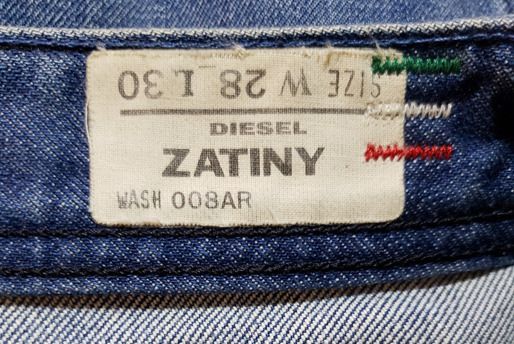 Diesel Industry "Zatiny" Distressed Thigh Button Fly Jeans - Size  W28 L30 