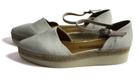 Coclico Leather Cream Mary Jane Pointed Toe Platforms - US 10 - New 