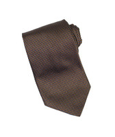 Brooks Brothers Silk Navy & Olive Tie - Vintage Deadstock