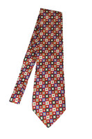 Tina Cosina Silk Colorful Abstract Dimensional Squares & Dots Tie - Vintage Deadstock