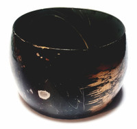 Metal Meets Cosmic Wide Bangle Bracelet - Vintage