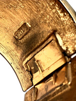 Ciner Swarovski Crystal-Studded Maltese Cross Wide Bangle Bracelet - Vintage