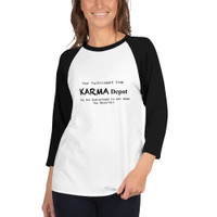 Rusty Bucket Apparel "Karma Depot" Raglan Shirt - Black & White