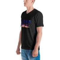 Rusty Bucket Apparel "Sky is the Limit" Men's V-Neck Tee - Black