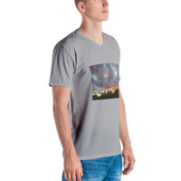 Rusty Bucket Apparel "Sky is the Limit II" Men's V-Neck Tee - Gray