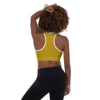 Ann Gertrude Butterscotch Padded Sports Bra