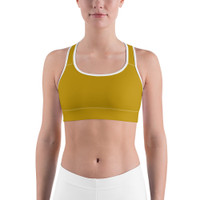 Ann Gertrude Butterscotch Sports Bra