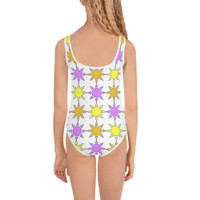 Ann Gertrude "Sunny Skies" Girls Swimsuit - Pink