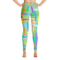 Ann Gertrude "Ponds Paradise" Yoga Legging - Green