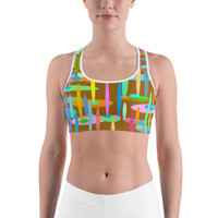 Ann Gertrude "Ponds Paradise" Sports Bra - Brown