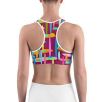Ann Gertrude "Ponds Paradise" Sports Bra - Wine
