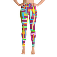 Ann Gertrude "Ponds Paradise" Yoga Legging with Pocket - Wine