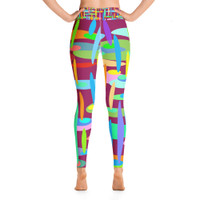 Ann Gertrude "Ponds Paradise" Yoga Legging with Pocket - Wine