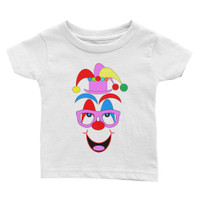 Ann Gertrude Clown Short Sleeve Tee 6M to 24M/Infant to Toddler (Pink Hat & Glasses)