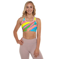 Ann Gertrude Splash Padded Sports Bra