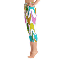 Ann Gertrude "Free Spirit" Yoga Capri Legging with Pocket
