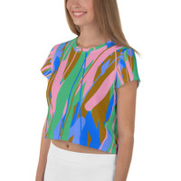 Ann Gertrude "Fields of Passion" Crop Tee