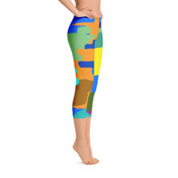 Ann Gertrude "Wild" Low Rise Capri Legging 