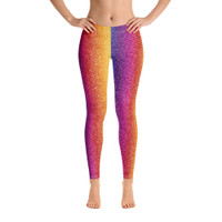 Ann Gertrude "Rainbow Shimmer" Low Rise Legging 