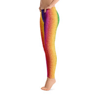 Ann Gertrude "Rainbow Shimmer" Low Rise Legging 