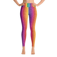 Ann Gertrude "Rainbow Shimmer" Yoga Legging with Pocket