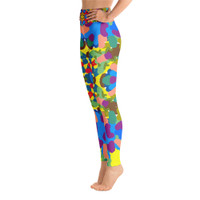 Ann Gertrude "Graffiti II" Yoga Legging