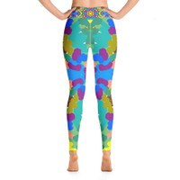 Ann Gertrude "Graffiti II" Yoga Legging