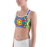 Ann Gertrude "Graffiti II" Sports Bra