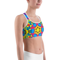 Ann Gertrude "Graffiti II" Sports Bra