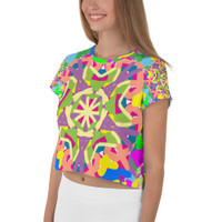 Ann Gertrude "Graffiti I" Crop Tee