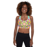 Ann Gertrude "Graffiti I" Padded Sports Bra
